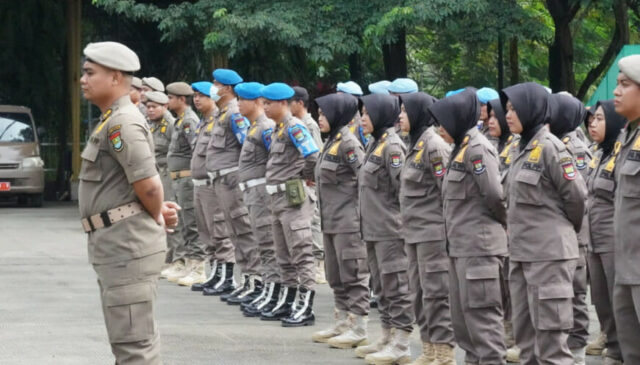 Satuan Polisi Pamong Praja (Satpol PP) kerahkan ratusan personel untuk mengamankan pagelaran MTQ Ke-20 tingkat Provinsi Banten. Foto. (Istimewa).