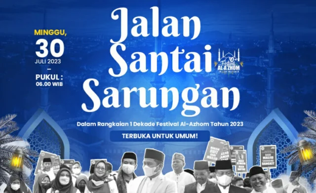 Minggu 30 Juli, Warga Tangerang Diajak Jalan Sarungan Bertabur Door prize