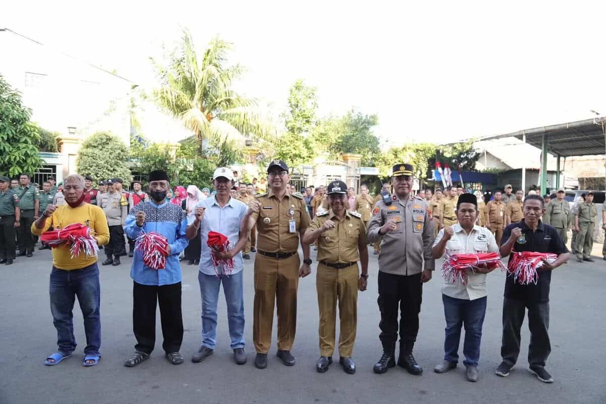 Tumbuhkan Jiwa Patriotisme, Kecamatan Benda Pasang Ribuan Bendera Sambut HUT RI ke-78