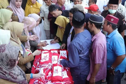 Tumbuhkan Jiwa Patriotisme, Kecamatan Benda Pasang Ribuan Bendera Sambut HUT RI ke-78