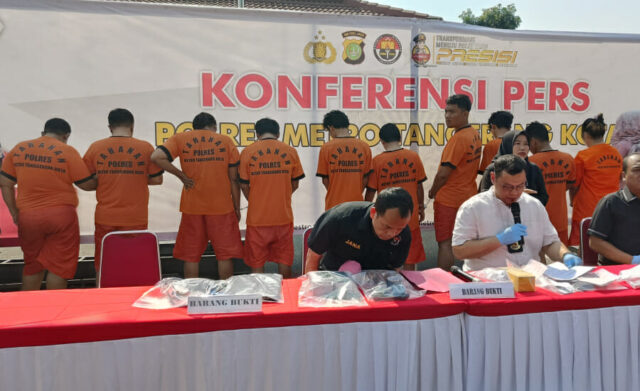Kapok! Polisi Tangkap 10 Pelaku Pemerasan Tamu Hotel di Kota Tangerang