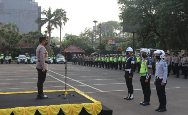Operasi Zebra Jaya 2023, Polres Metro Tangerang Kota  Awali dengan Gelar Pasukan