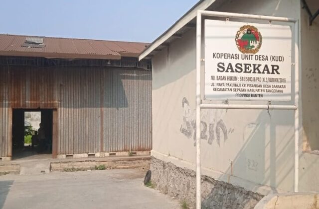 Koperasi Unit Desa (KUD) Sasekar yang berada di desa Sarakan kecamatan Sepatan kabupaten Tangerang, Foto. Pelitabanten.com (Ist)