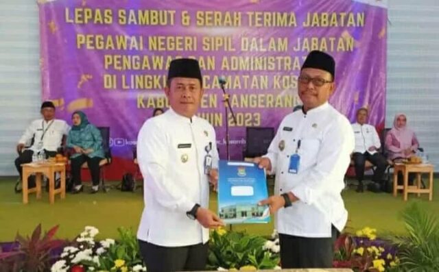 Lepas Sambut Camat Kosambi Lama dengan Camat Pakuhaji Baru, Foto. (Istimewa)