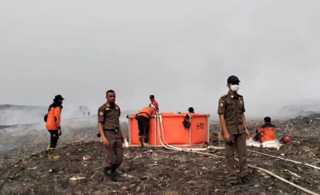 DLH Kota Tangerang Bangun Tandon Air Lima Ribu Liter di TPA Rawa Kucing
