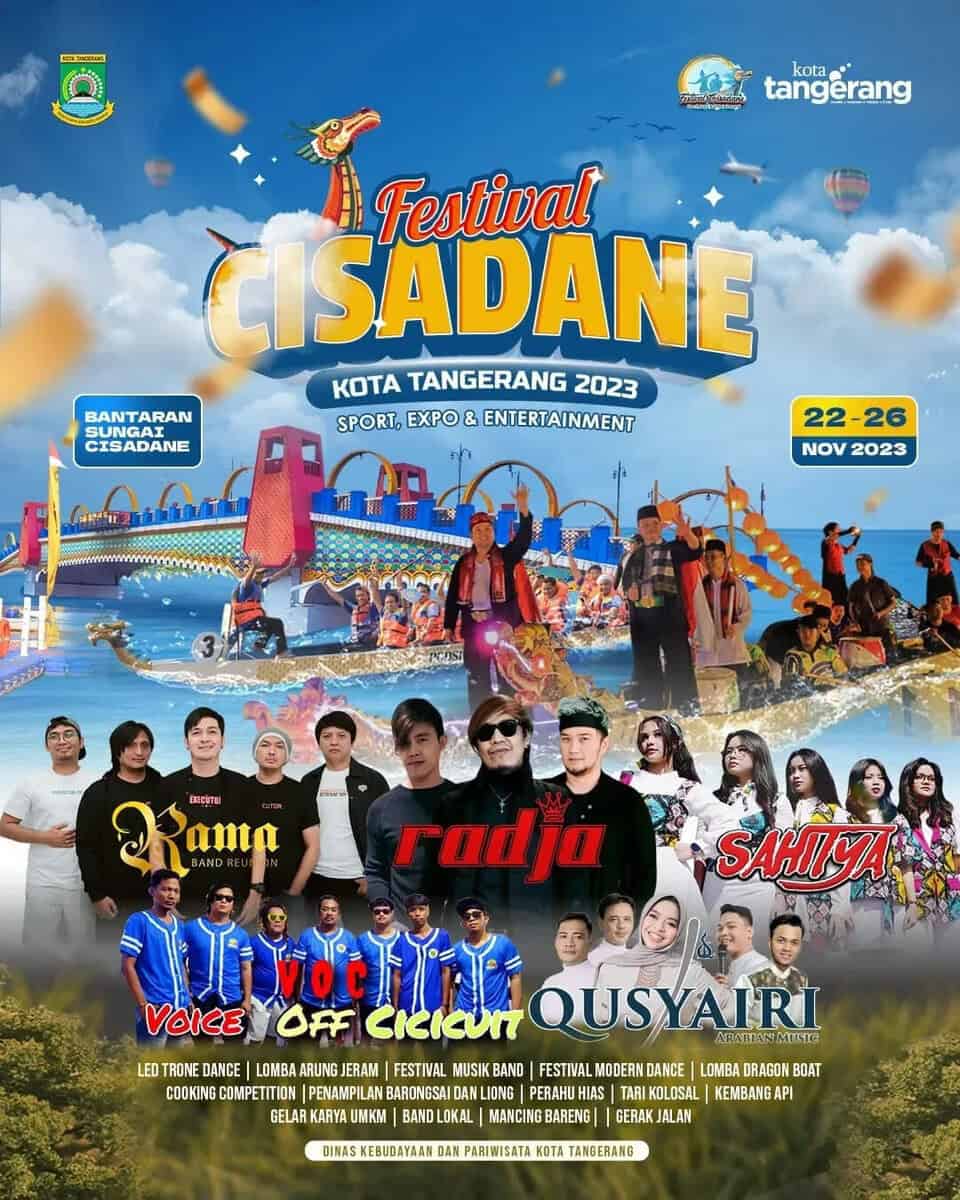 Terbuka Untuk Umum, Ayo! ke Festival Cisadane 2023 Mulai 22-26 November