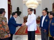 Widodo menerima Pengurus Persatuan Wartawan Indonesia (PWI) Pusat di Istana Merdeka, Foto. (Istimewa)