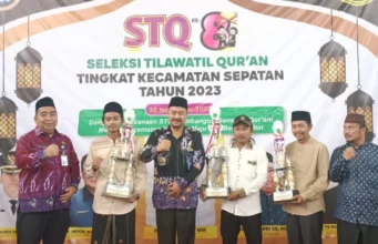Kecamatan sepatan H. Abudin S.IP membuka Seleksi Tilawatil Qur'an (STQ) ke-8 tingkat kecamatan, Foto. (Istimewa)