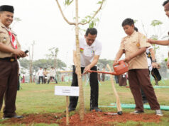 Pj Bupati Tangerang Andi Ony berserta unsur Forkopimda Kabupaten Tangerang menanam 100 pohon di Suvarna Sutera, Foto. (Istimewa)