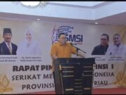 Ketua Umum SMSI Pusat Firdaus dan Wakil Ketua Umum Yono Hartono, bertempat di Hotel Golden View, Bengkong, Kota Batam, Foto. (Istimewa)