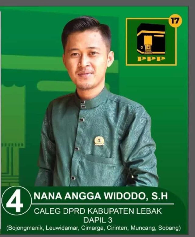 Nana Angga Widodo, Politisi PPP Kabupaten Lebak.