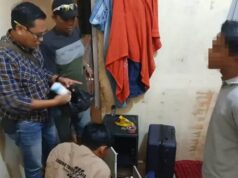 Polsek Teluknaga amankan seorang penjual obat-obatan terlarang jenis Tramadol, exsimer, Dextro saat penggeledahan, Foto. (Istimewa)