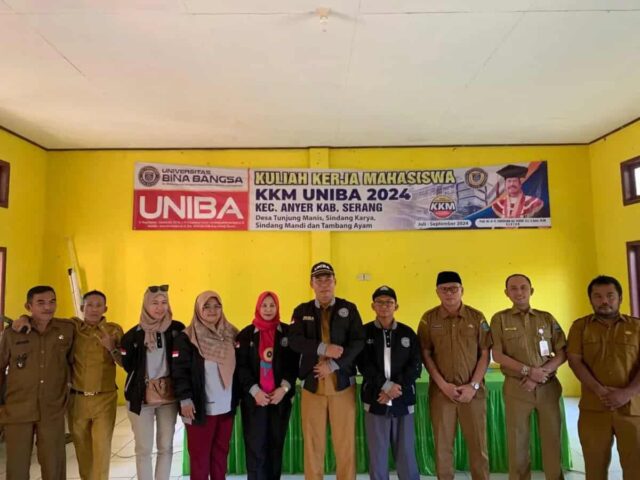 Tim KKM UNIBA Bersama Muspika Kecamatan Anyer