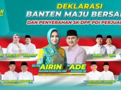 Koalisi Banten Maju Bersama Dideklarasikan, PDI Perjuangan Bagikan Surat Rekomendasi Deklarasi Banten Maju Bersama, pada Minggu (25/08/2024).