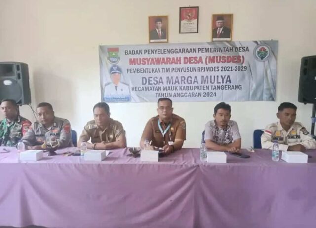 Desa Marga Mulya Kecamatan Mauk Laksanakan RPJMDes 2025, Menyusun Kegiatan Skala Prioritas Untuk Masyarakat