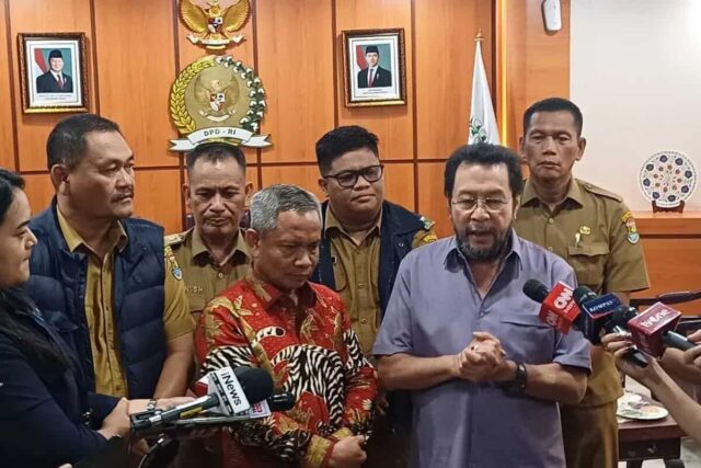 Pimpinan DPD RI menerima kunjungan perwakilan Asosiasi Pemerintah Desa Seluruh Indonesia (Apdesi), Foto. (Istimewa)