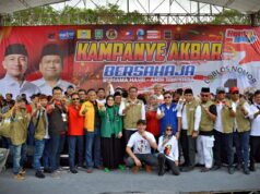 Ribuan Masyarakat Serukan Ruhay untuk Lebak 2024-2029 pada Rapat Umum Kampanye Akbar Rapat Umum Kampanye Akbar Paslon Nomor Urut 1, Mochamad Hasbi Asyidiki Jayabaya, S.H dan Ir. Amir Hamzah, M.Si pada Minggu (3/11/2024).