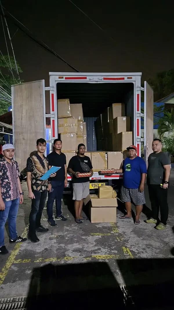 Rokok ilegal diamankan di Pelabuhan Merak, Banten. (dok. Polda Banten)