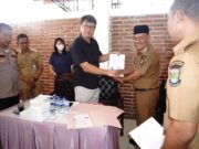 kepala Desa Kohod Arsin, SH Bin Asip Mengucapkan banyak terima kasih kepada pihak PT.Synopex Tirta Indonesia, Foto. (Istimewa)