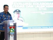 Pj Bupati Andi Ony Sa'at membrikan Sambutannya di Gedung Serbaguna, Foto. (Istimewa)