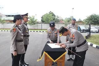 Sertijab Wakapolres Metro Tangerang Kota.Foto.(Istimewa)