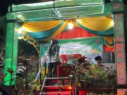 Anggota DPRD Lebak, Tika Kartika Sari saat memberikan sambutan pada peringatan Isra Mi'raj, pada Senin (27/01/2025).