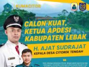Kirno Aji Saputra, Ketua Kumacitor mendukung H. Ajat Sudrajat untuk menjadi Ketua APDESI Kabupaten Lebak, pada Sabtu (01/02/2025).