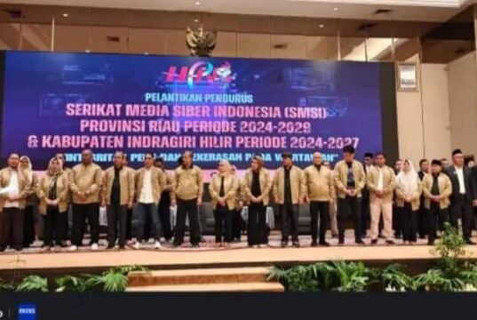 Lantik Pengurus SMSI Riau, Makali Kumar: Bangun Sinergitas dengan Semua Pihak