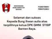 Ihwan Aulia terpilih menjadi Ketua DPK GMNI STISIP BR, pada Rabu (26/02/2025).