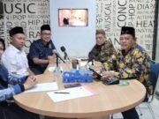 Podcast bersama antara FKUB, PWI Lebak, Densus 88, Bakesbangpol Lebak, dipandu Hots Radio Multatuli FM pada Kamis (27/02/2025).