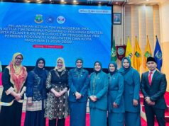 TP PKK Kabupaten Lebak Resmi Dilantik, Ny Belia Hasbi Jayabaya: Program Ketahanan Pangan Keluarga Menjadi Prioritas Ketua TP PKK Kabupaten Lebak, Ny. Belia Hasbi Jayabaya resmi dilantik masa bhakti 2025-2030 pada Selasa (11/03/2025).