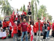 GMNI Pandeglang soroti iuran honorer berkedok kegiatan, pada Jum'at (14/03/2025).