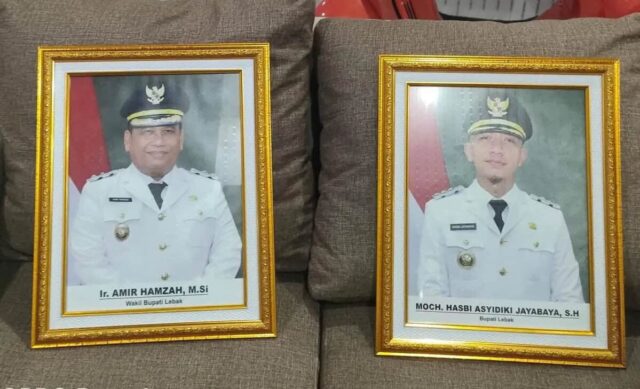 Foto Bupati dan Wakil Bupati Lebak yang di edit tanpa seizin Bupati, pada Minggu (16/03/2025).