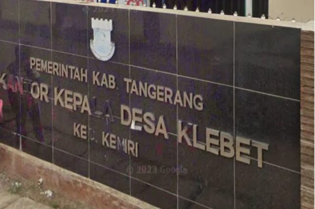 Kantor desa Klebet kecamatan kemiri kabupaten tangerang, Foto. (Istimewa)