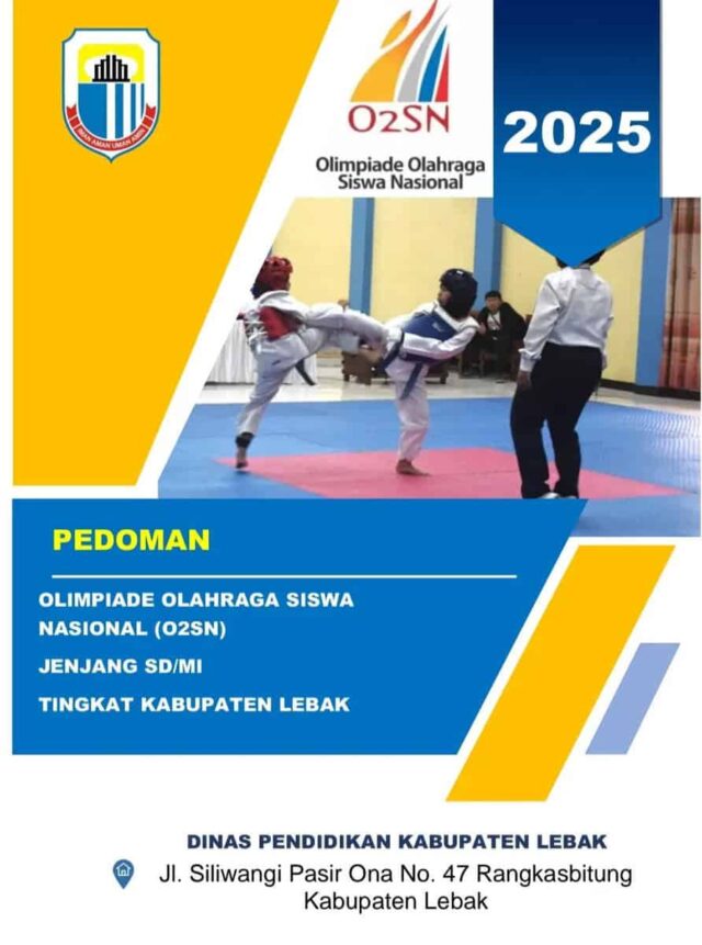 Pedoman O2SN Jenjang SD/MI Tingkat Kabupaten Lebak Tahun 2025 yang menjadi sorotan publik, pada Jum'at (02/05/2025).