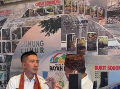 Geopark Nasional Bayah Dome ramaikan Pameran Gemuruh Lebak Ruhay, pada Rabu (10/12/2025).