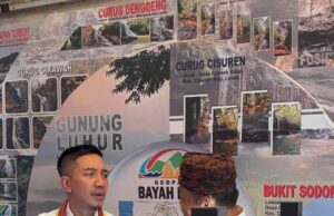 Geopark Nasional Bayah Dome ramaikan Pameran Gemuruh Lebak Ruhay, pada Rabu (10/12/2025).