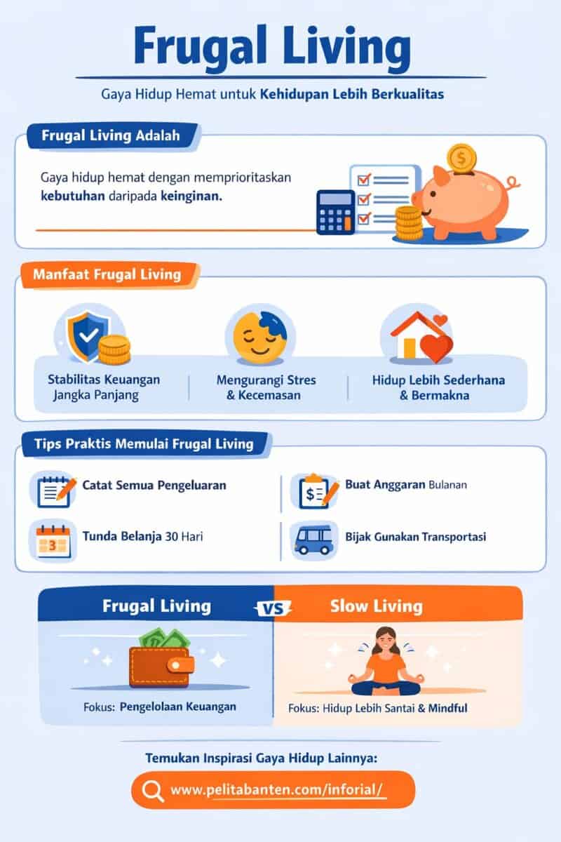 Infografis Frugal Living