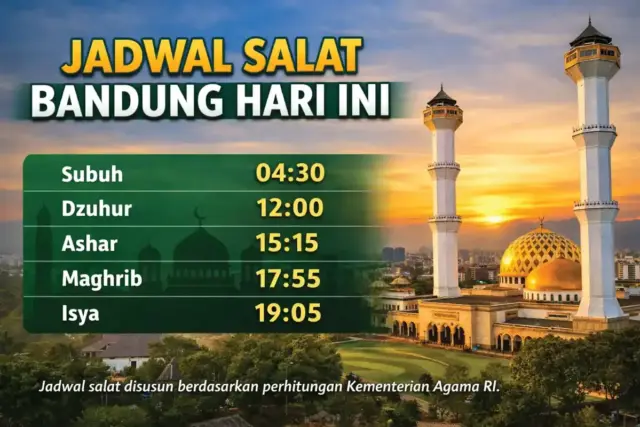 Jadwal Salat Bandung Hari Ini