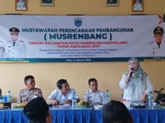 Anggota DPRD Pandeglang Sri Widayanti Fraksi PKB Dukung Pembangunan Kecamatan Patia pada Musrembang Kecamatan Ir. Sri Widayanti, Anggota DPRD Kabupaten Pandeglang Fraksi PKB Komisi IV saat memberikan sambutan dan dukungan pembangunan pada Musrembangkec Patia, pada Rabu (04/02/2026).