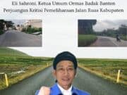 Eli Sahroni Ketua Umum Ormas Badak Banten Perjuangan.