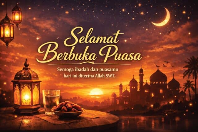 Ucapan Selamat Berbuka Puasa Islami Ucapan Selamat Berbuka Puasa Islami, Romantis, Lucu hingga Bahasa Inggris