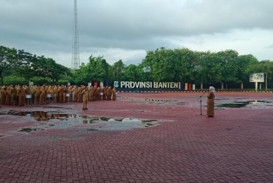 ASN Setda Banten apel Pagi di Bulan Ramadhan, pada Senin (09/03/2026).