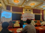Bonnie Triyana, DPR RI Komisi X Fraksi PDI Perjuangan ketika memberikan sambutan pada acara Bimtek Publikasi Ilmiah bersama Dosen di Pandeglang, Kamis (05/03/2026).