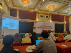 Kolaborasi BRIN dan Bonnie Triyana DPR RI Genjot Dosen Pandeglang dan Lebak Tembus Jurnal Internasional Bereputasi Bonnie Triyana, DPR RI Komisi X Fraksi PDI Perjuangan ketika memberikan sambutan pada acara Bimtek Publikasi Ilmiah bersama Dosen di Pandeglang, Kamis (05/03/2026).