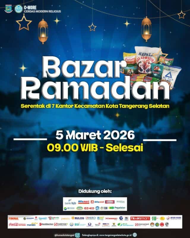 Siap-siap! 5 Maret Bazar Ramadan Digelar di 7 Kecamatan Tangsel, Belanja Sembako Murah dan Tanpa Kupon