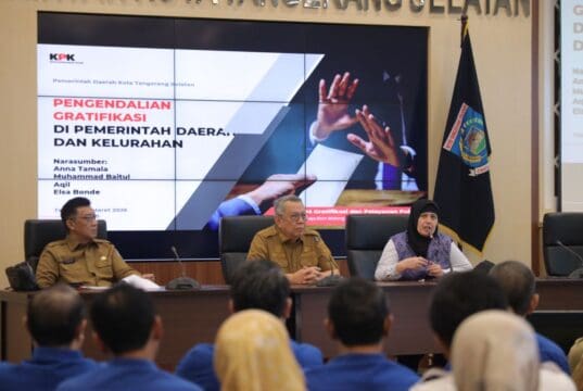 Libatkan KPK, Pemkot Tangsel Perkuat Pengendalian Gratifikasi hingga Tingkat Kelurahan Libatkan KPK, Pemkot Tangsel Perkuat Pengendalian Gratifikasi hingga Tingkat Kelurahan