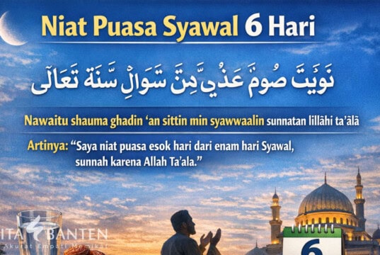 Niat Puasa Syawal 6 Hari: Arab, Latin, Arti dan Tata Caranya Niat Puasa Syawal 6 Hari: Arab, Latin, Arti dan Tata Caranya