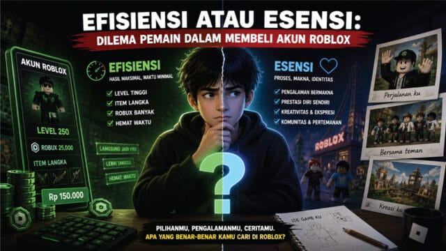 Efisiensi atau Esensi Dilema Pemain dalam Membeli Akun Roblox