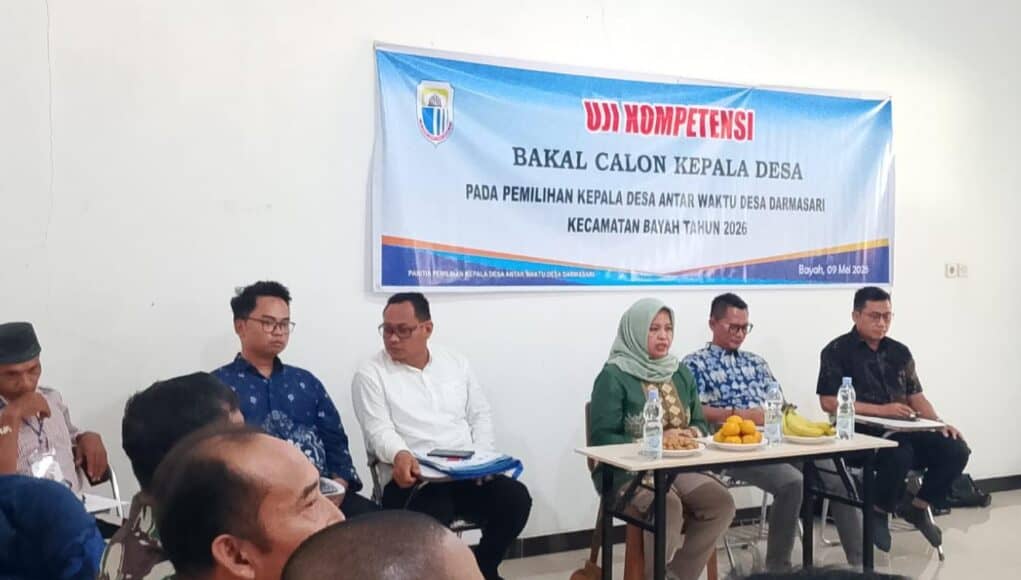 Muhamad Salahudin meraih poin tertinggi dari 4 orang bakal calon Pergantian Antar Waktu (PAW) Kepala Desa Pamubulan tahun 2026, pada Sabtu (9/05/2026).